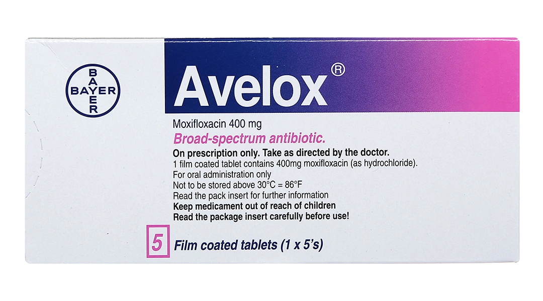 Avelox 400mg trị nhiễm khuẩn (1 vỉ x 5 viên) - 1