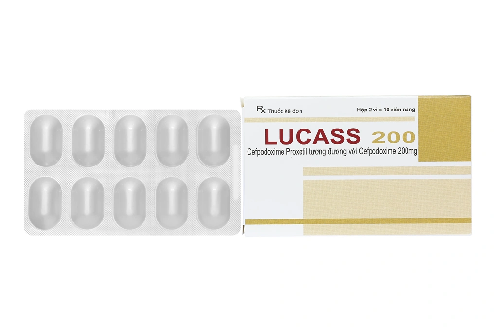 Lucass 200 trị nhiễm khuẩn (2 vỉ x 10 viên) - 