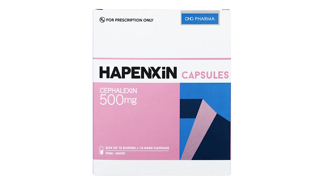 Hapenxin Capsules 500mg trị nhiễm khuẩn (10 vỉ x 10 viên) - 1