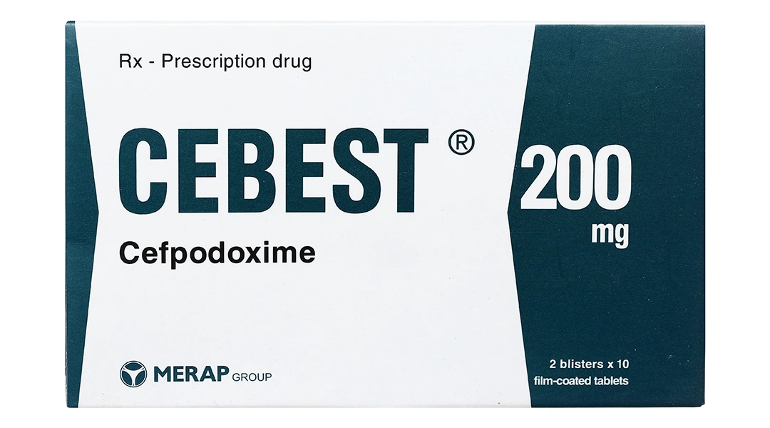 Cebest 200mg trị nhiễm khuẩn từ nhẹ đến trung bình (2 vỉ x 10 viên) - 1
