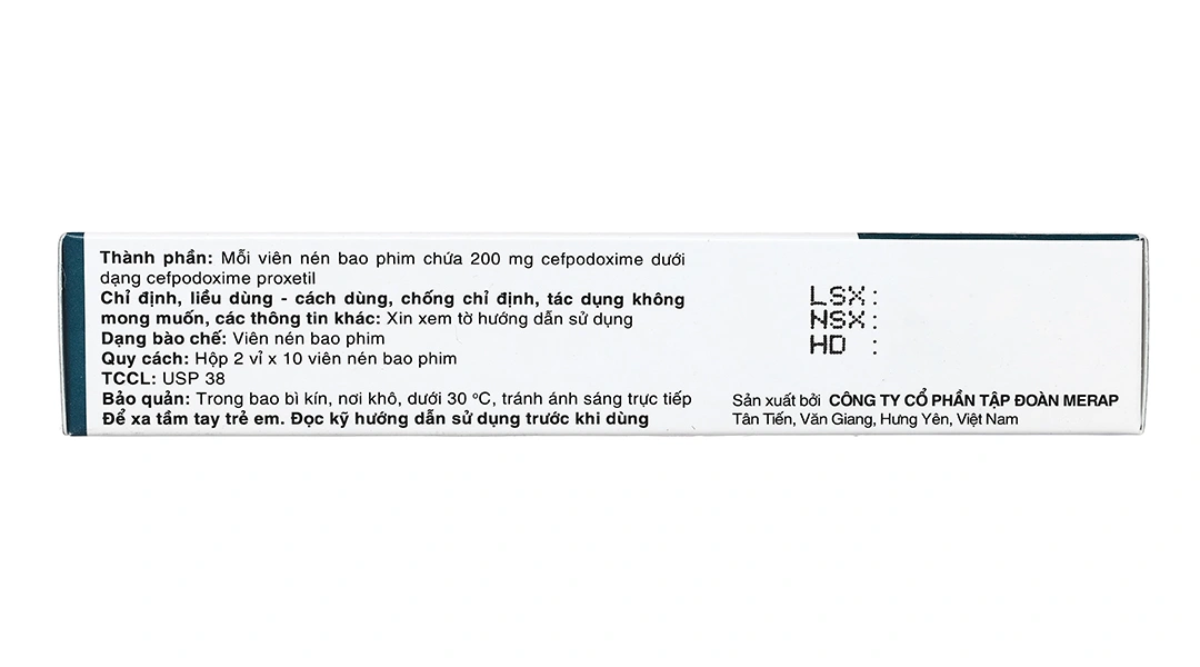 Cebest 200mg trị nhiễm khuẩn từ nhẹ đến trung bình (2 vỉ x 10 viên) - 2