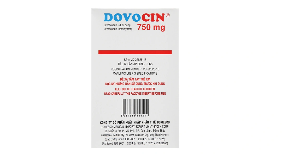 Dovocin 750mg trị nhiễm khuẩn (1 vỉ x 10 viên) - 2