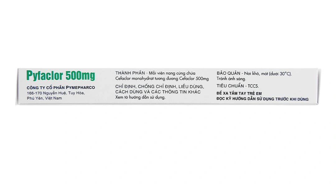 Pyfaclor 500mg trị nhiễm khuẩn (1 vỉ x 12 viên) - 2
