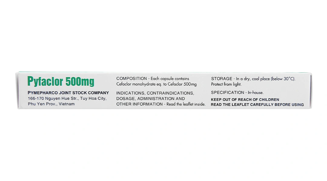 Pyfaclor 500mg trị nhiễm khuẩn (1 vỉ x 12 viên) - 3