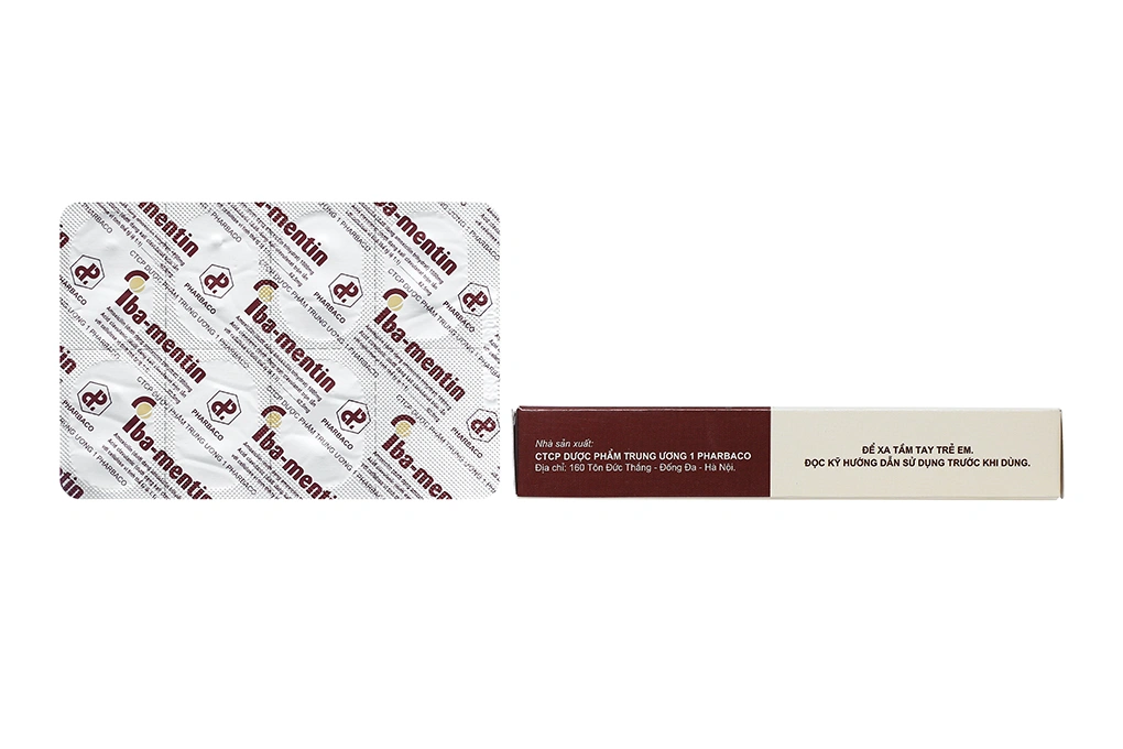 Iba-mentin 1000mg/62.5mg trị nhiễm khuẩn (2 vỉ x 7 viên) - 3