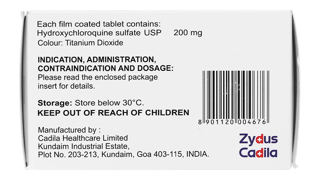 HCQ 200mg trị sốt rét cấp, lupus ban đỏ và viêm khớp dạng thấp (10 vỉ x 10 viên) - 2