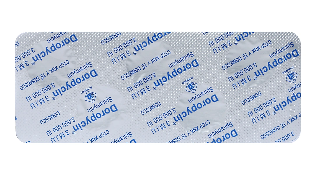 Doropycin 3 M.I.U trị nhiễm khuẩn đường hô hấp (2 vỉ x 5 viên) - 5