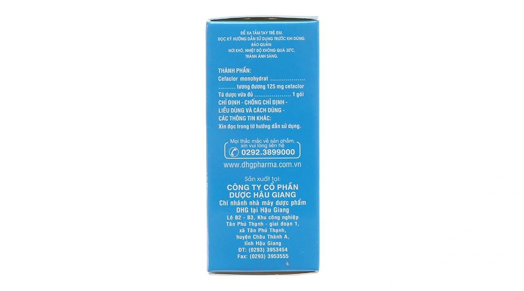 Cốm pha hỗn dịch uống Kefcin 125 trị nhiễm khuẩn (24 gói x 1.5g) - 3