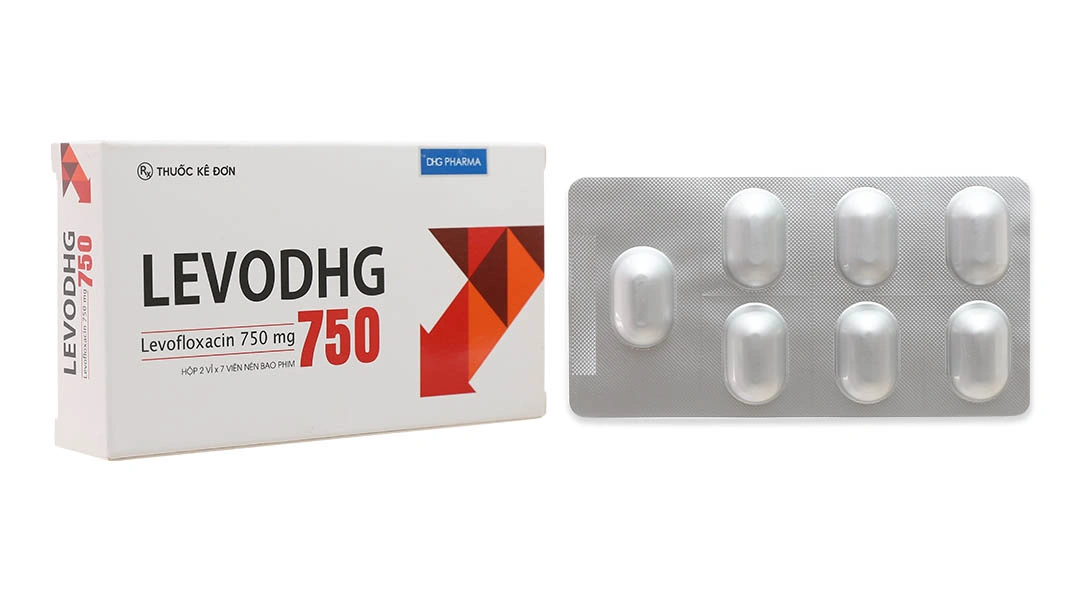 Levodhg 750 điều trị nhiễm khuẩn (2 vỉ x 7 viên) - 2