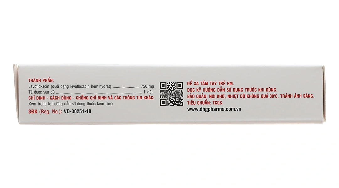 Levodhg 750 điều trị nhiễm khuẩn (2 vỉ x 7 viên) - 4