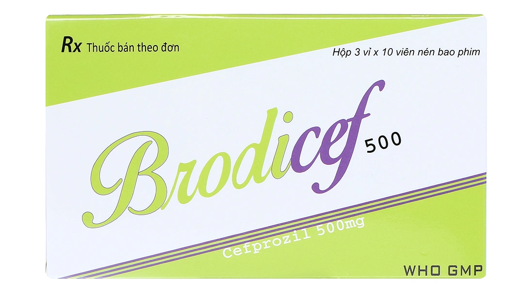 Brodicef 500 trị nhiễm khuẩn (3 vỉ x 10 viên) - 2