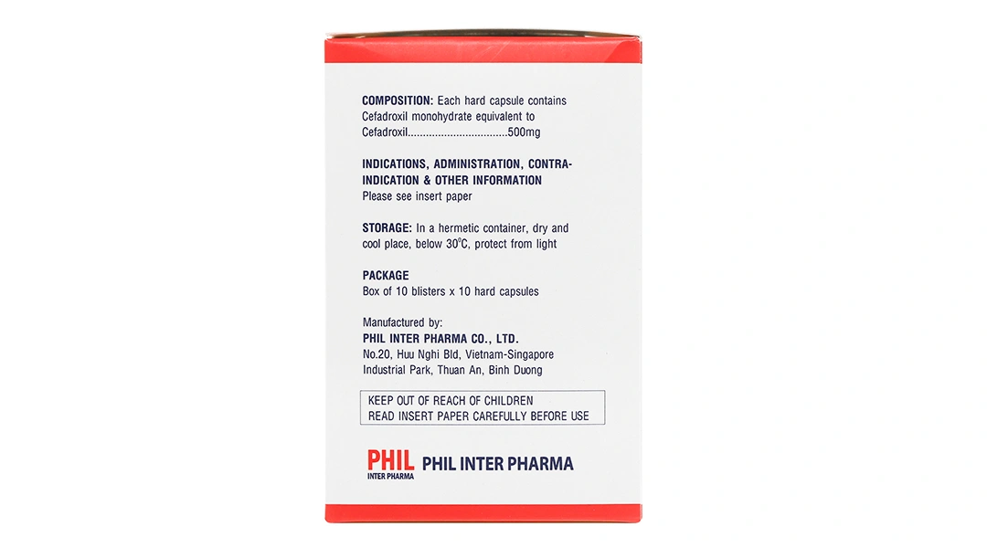 Kecefcin 500mg trị nhiễm khuẩn nhẹ và trung bình (10 vỉ x 10 viên) - 2