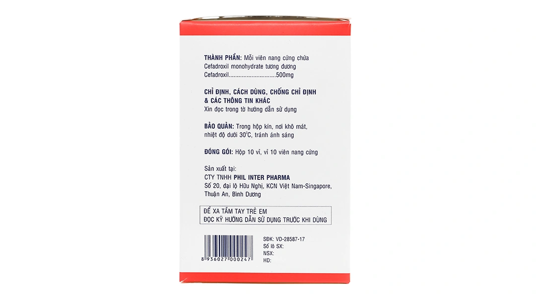 Kecefcin 500mg trị nhiễm khuẩn nhẹ và trung bình (10 vỉ x 10 viên) - 3