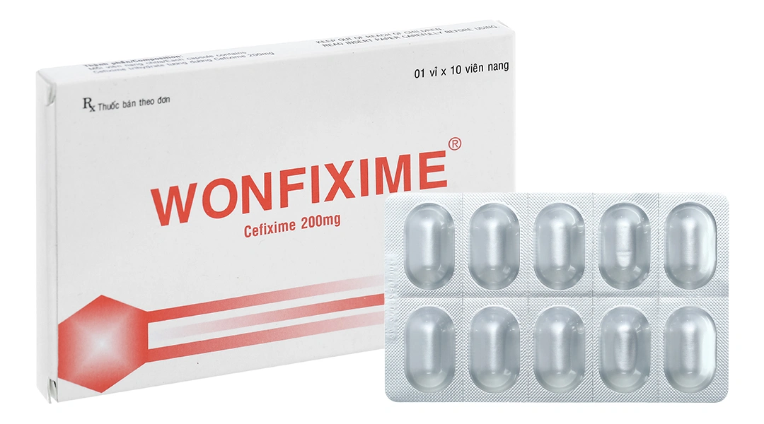 Wonfixime 200mg trị nhiễm khuẩn (1 vỉ x 10 viên) - 