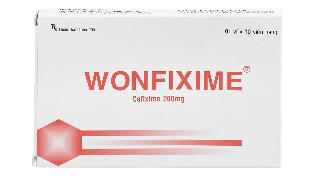Wonfixime 200mg trị nhiễm khuẩn (1 vỉ x 10 viên) - 1