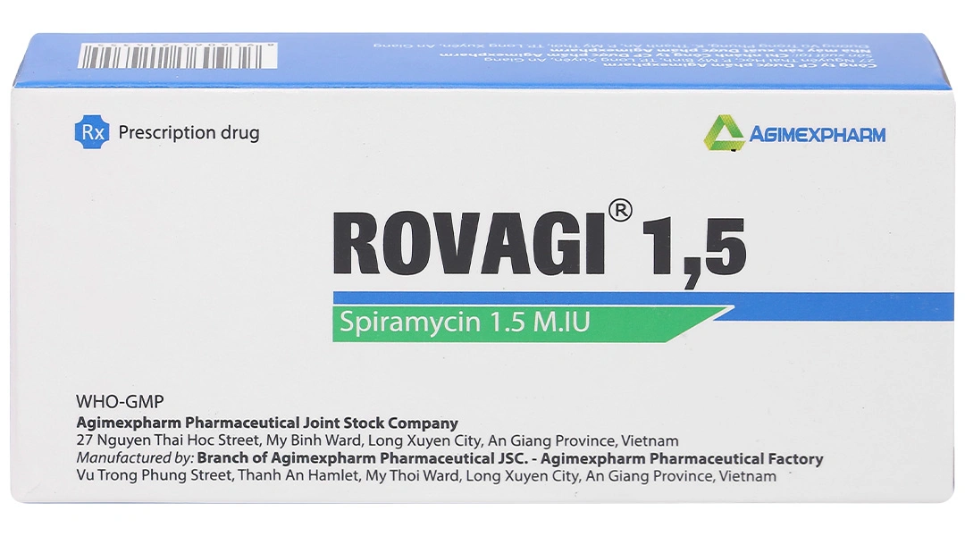 Rovagi 1,5 trị nhiễm khuẩn (2 vỉ x 10 viên) - 1
