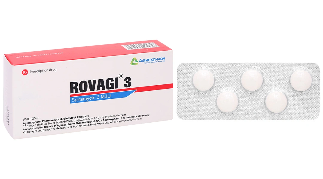 Rovagi 3 trị nhiễm khuẩn (2 vỉ x 5 viên) - 