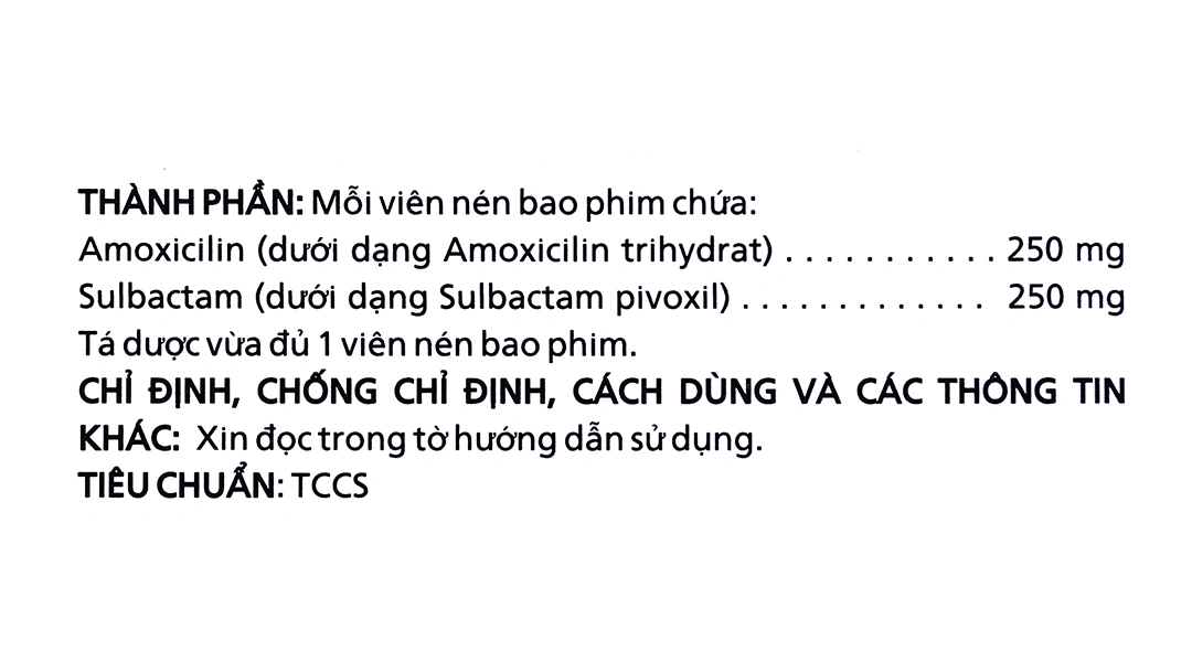 Bactamox 500mg trị nhiễm khuẩn (2 vỉ x 7 viên) - 4