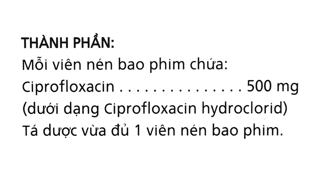 Ciprofloxacin 500mg Imexpharm trị nhiễm khuẩn (2 vỉ x 10 viên) - 4