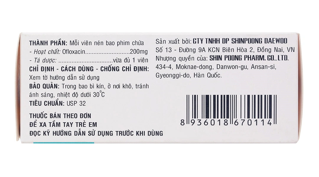 Fugacin 200mg trị nhiễm trùng gây ra bởi các vi khuẩn nhạy cảm (10 vỉ x 10 viên) - 2