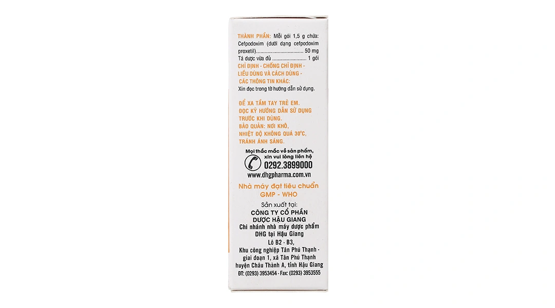 Cốm pha hỗn dịch uống Nifin 50 Kids trị nhiễm khuẩn (24 gói x 1.5g) - 3