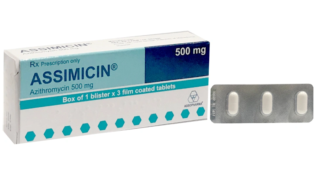 Assimicin 500mg trị nhiễm khuẩn (1 vỉ x 3 viên) - 
