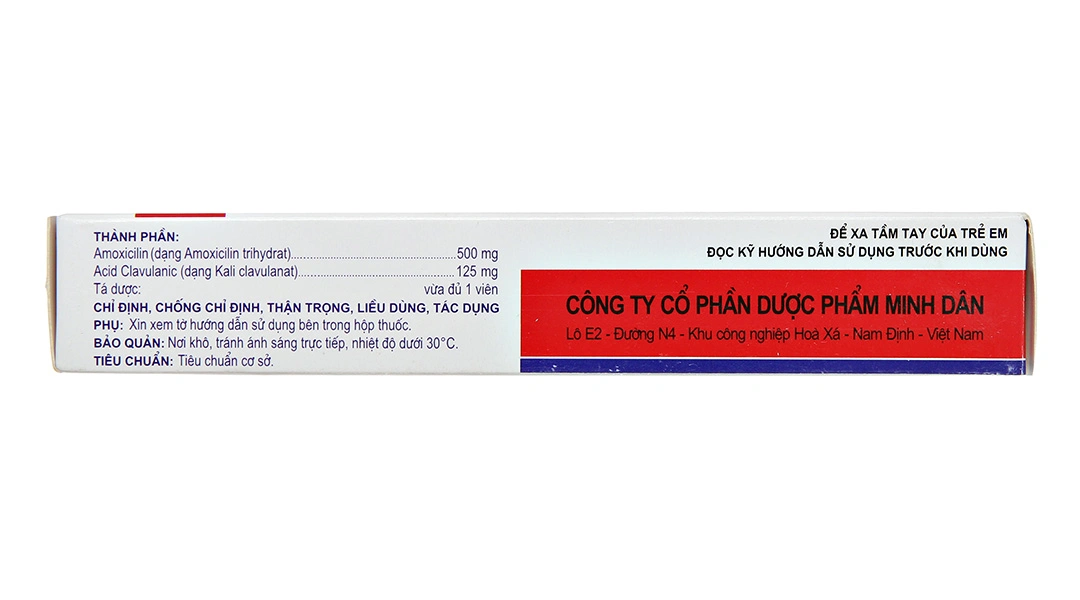 Midatan 500/125 trị nhiễm khuẩn (2 vỉ x 7 viên) - 3