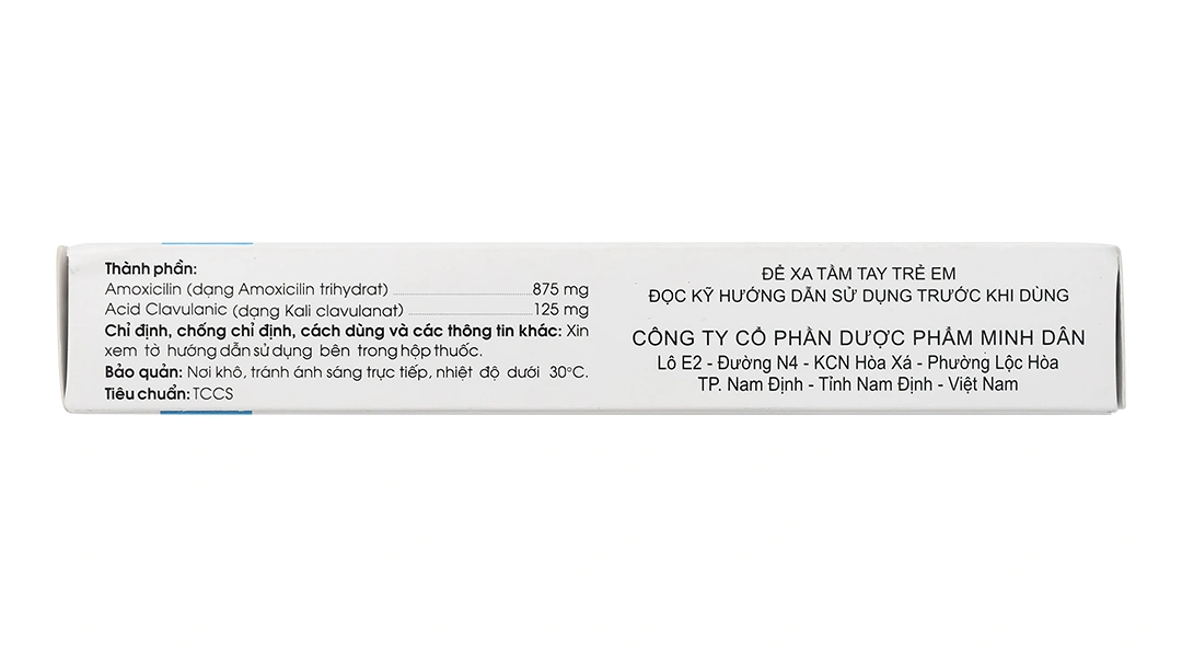 Midantin 875/125 trị nhiễm khuẩn (2 vỉ x 7 viên) - 2