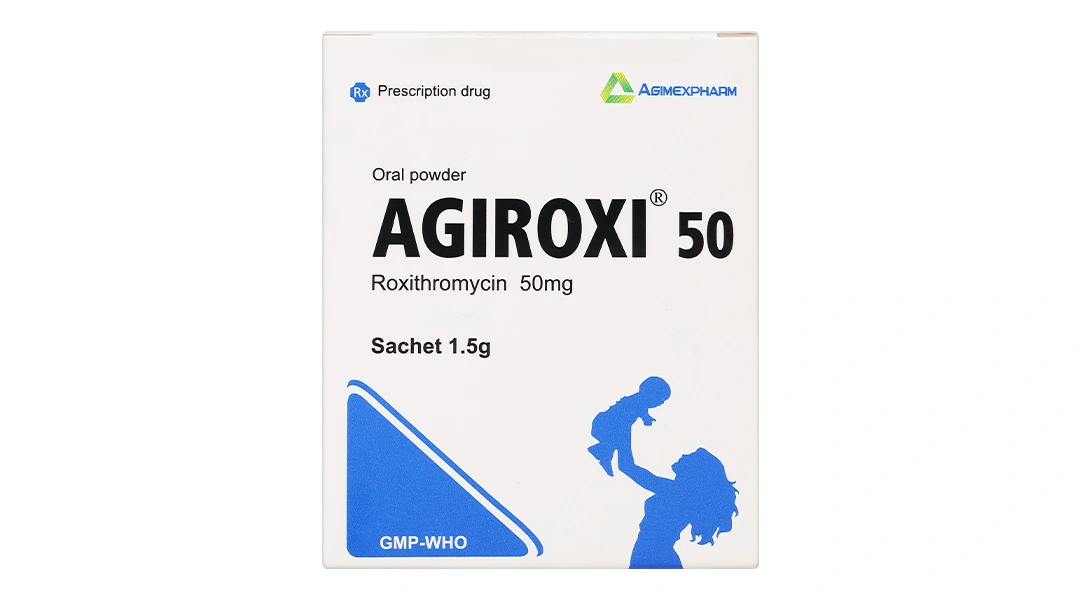 Thuốc bột Agiroxi 50 trị nhiễm khuẩn hô hấp, bệnh bạch hầu (20 gói x 1.5g) - 1