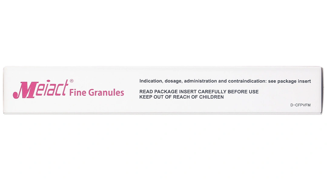 Thuốc bột Meiact Fine Granules 50mg trị nhiễm khuẩn (21 gói x 0.5g) - 2