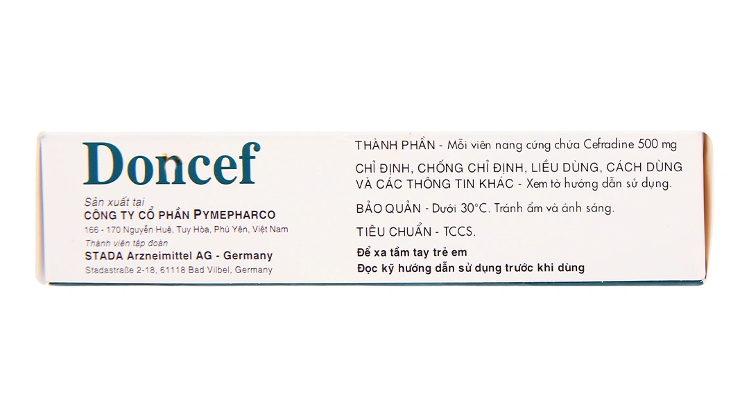 Doncef 500mg trị nhiễm khuẩn da, nhiễm khuẩn hô hấp (3 vỉ x 10 viên) - 2