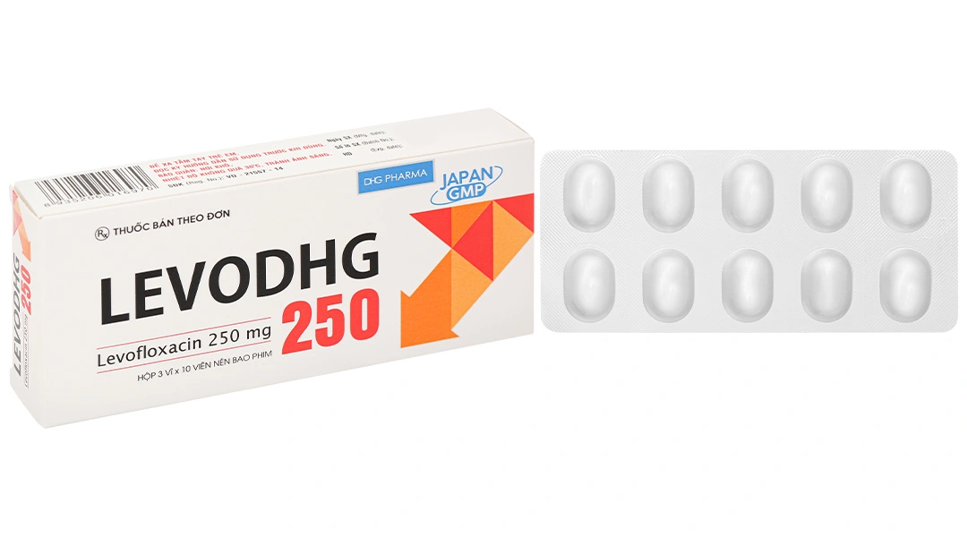 LevoDHG 250 trị nhiễm khuẩn (3 vỉ x 10 viên) - 