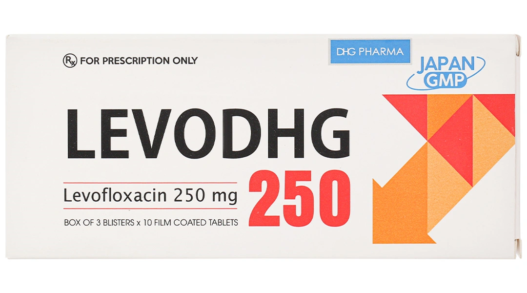 LevoDHG 250 trị nhiễm khuẩn (3 vỉ x 10 viên) - 1