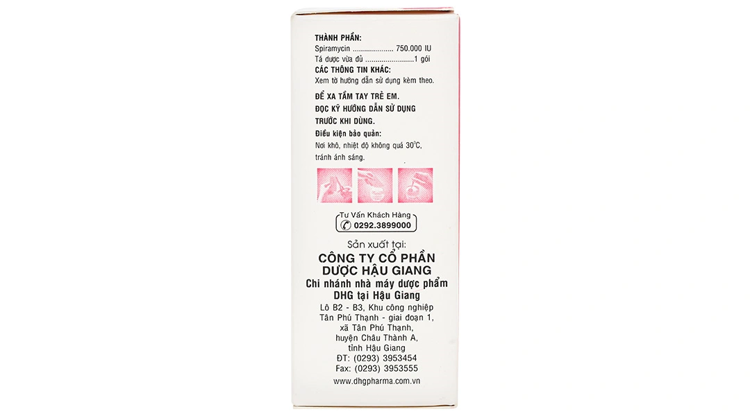 Bột pha hỗn dịch uống Rovas 0.75M trị nhiễm khuẩn (24 gói x 3g) - 3