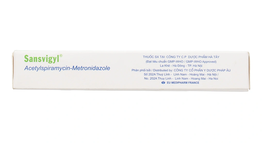 Sansvigyl Hà Tây trị các bệnh nhiễm trùng về răng, miệng (2 vỉ x 10 viên) - 2
