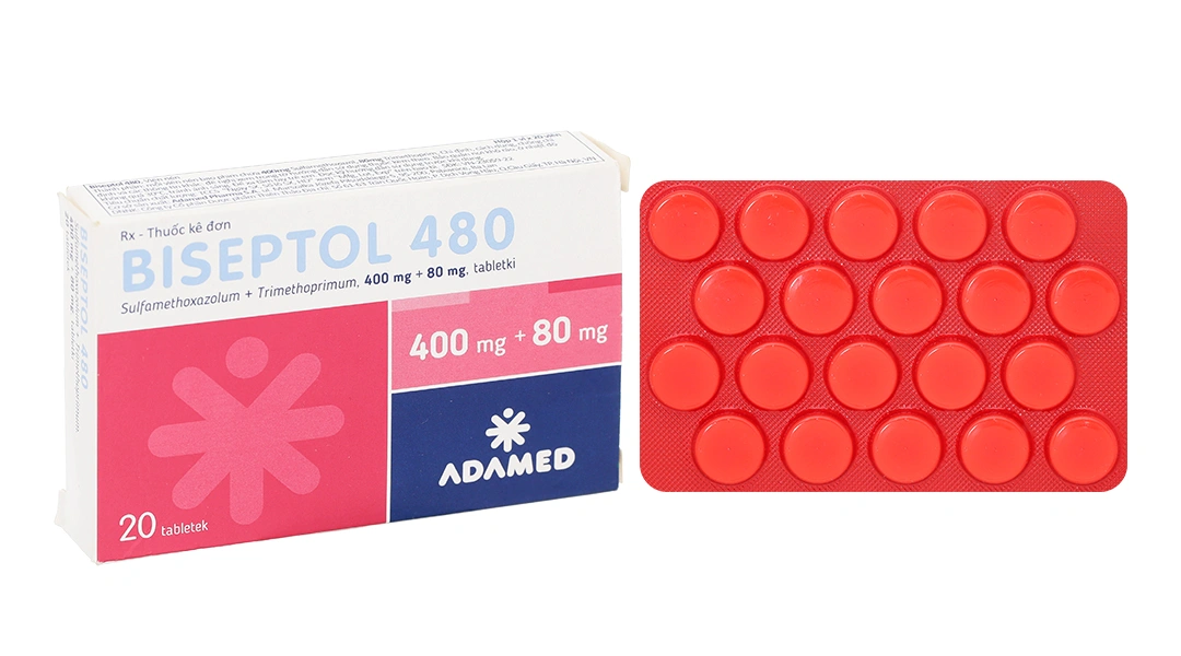 Biseptol 480 trị nhiễm khuẩn (1 vỉ x 20 viên) - 