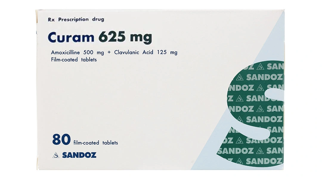 Curam 625mg trị nhiễm khuẩn (10 vỉ x 8 viên) - 1