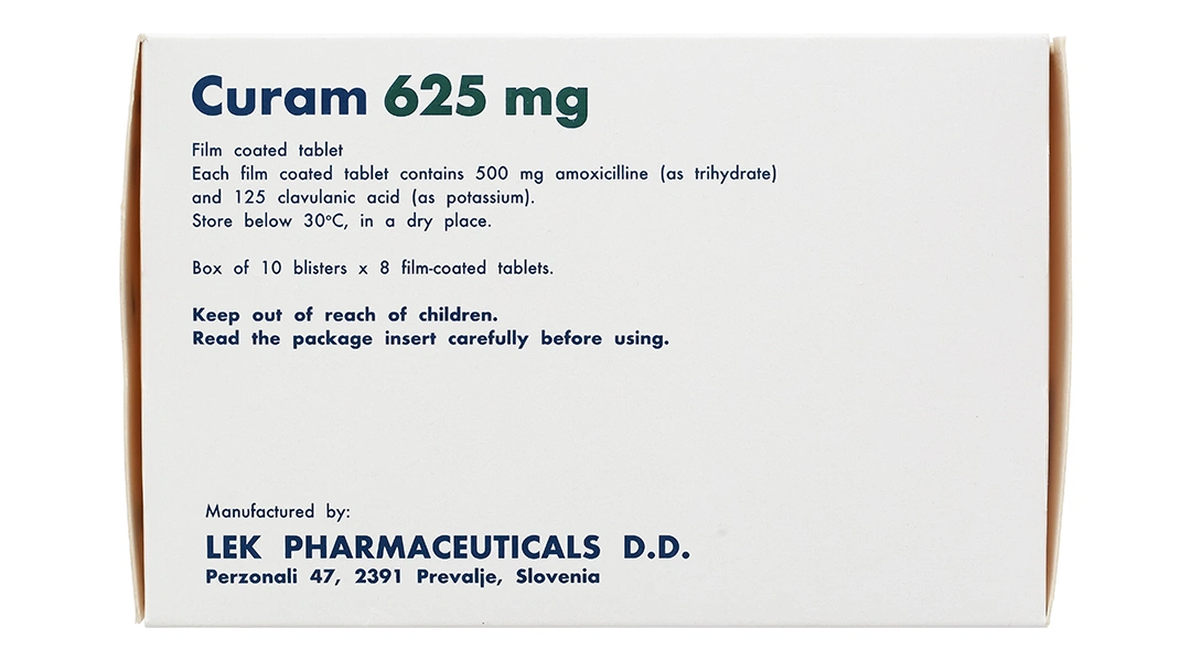 Curam 625mg trị nhiễm khuẩn (10 vỉ x 8 viên) - 3