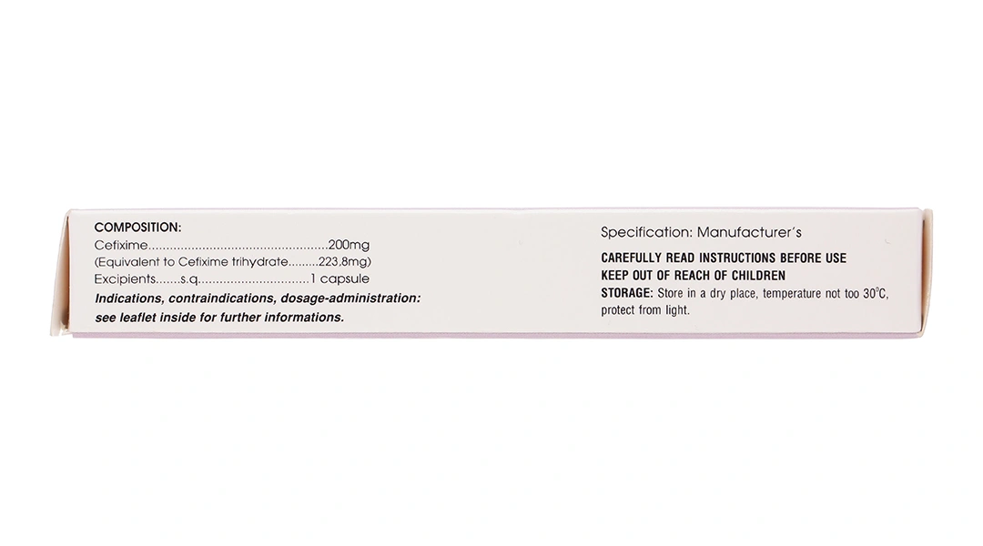 Cefixim Cophavina 200mg trị nhiễm khuẩn (2 vỉ x 10 viên) - 2