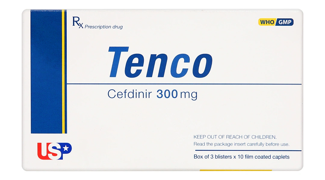 Tenco 300mg trị nhiễm khuẩn từ nhẹ đến vừa (3 vỉ x 10 viên) - 1