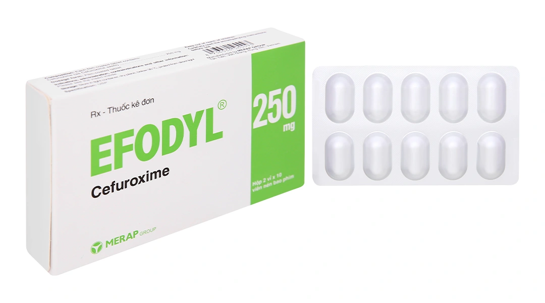 Efodyl 250mg điều trị nhiễm khuẩn (2 vỉ x 10 viên) - 
