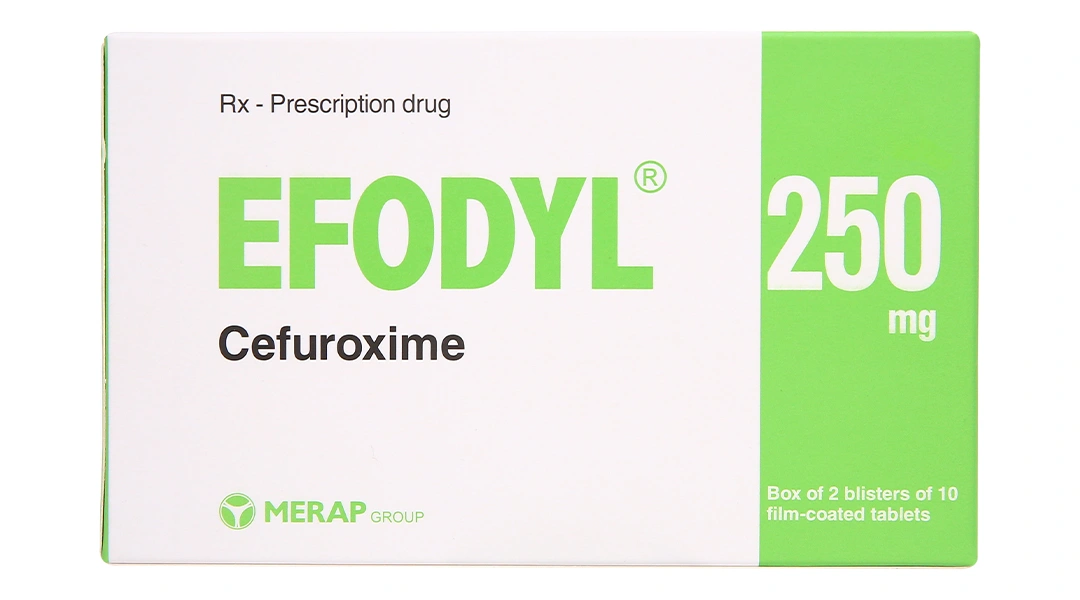 Efodyl 250mg điều trị nhiễm khuẩn (2 vỉ x 10 viên) - 1