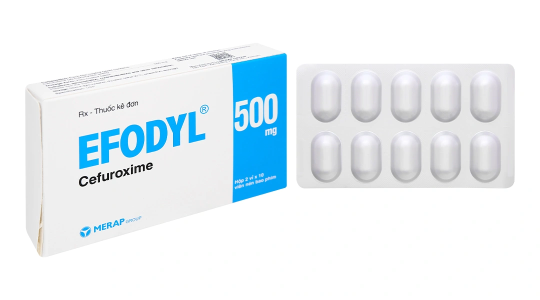 Efodyl 500mg trị nhiễm khuẩn (2 vỉ x 10 viên) - 