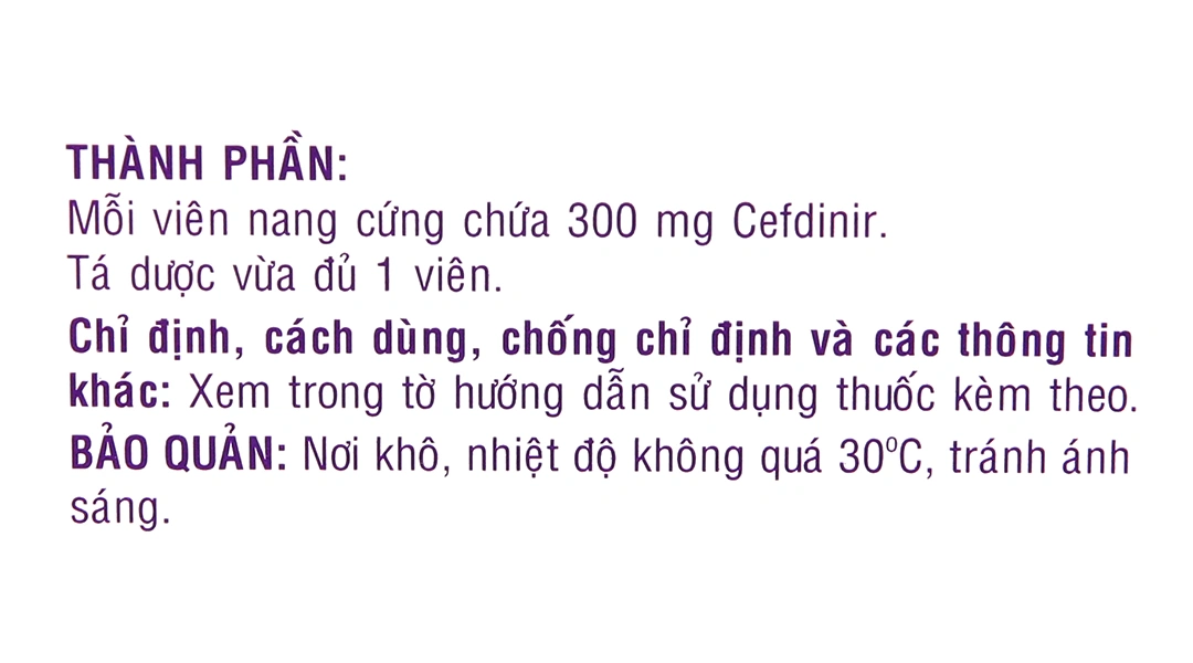 Rinedif 300 Cap trị nhiễm khuẩn từ nhẹ đến trung bình (3 vỉ x 10 viên) - 4