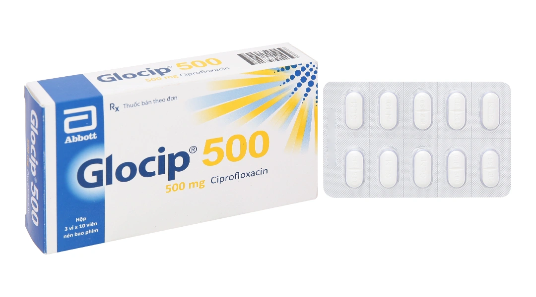 Glocip 500 trị nhiễm khuẩn (3 vỉ x 10 viên) - 