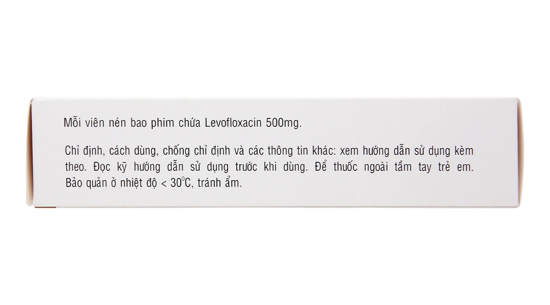 Levin-500 điều trị nhiễm khuẩn nhẹ, vừa hoặc nặng (3 vỉ x 10 viên) - 2