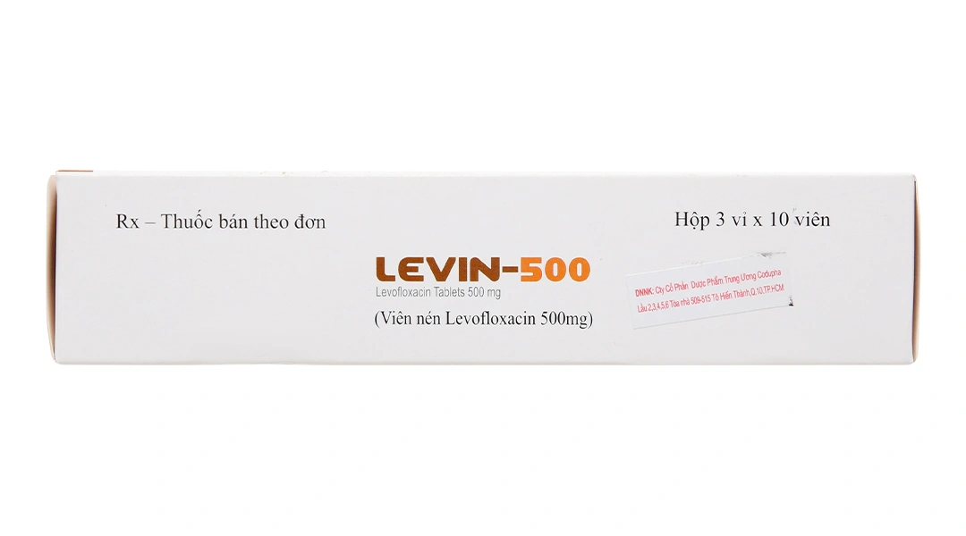 Levin-500 điều trị nhiễm khuẩn nhẹ, vừa hoặc nặng (3 vỉ x 10 viên) - 3