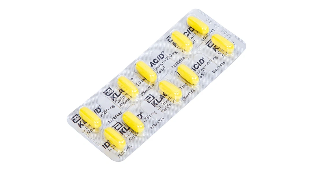 Klacid 250mg trị viêm amidan, viêm tai giữa (1 vỉ x 10 viên) - 2