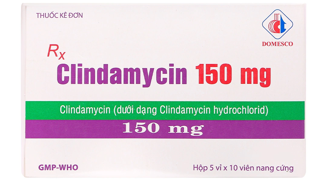 Clindamycin 150mg điều trị nhiễm khuẩn (5 vỉ x 10 viên) - 1