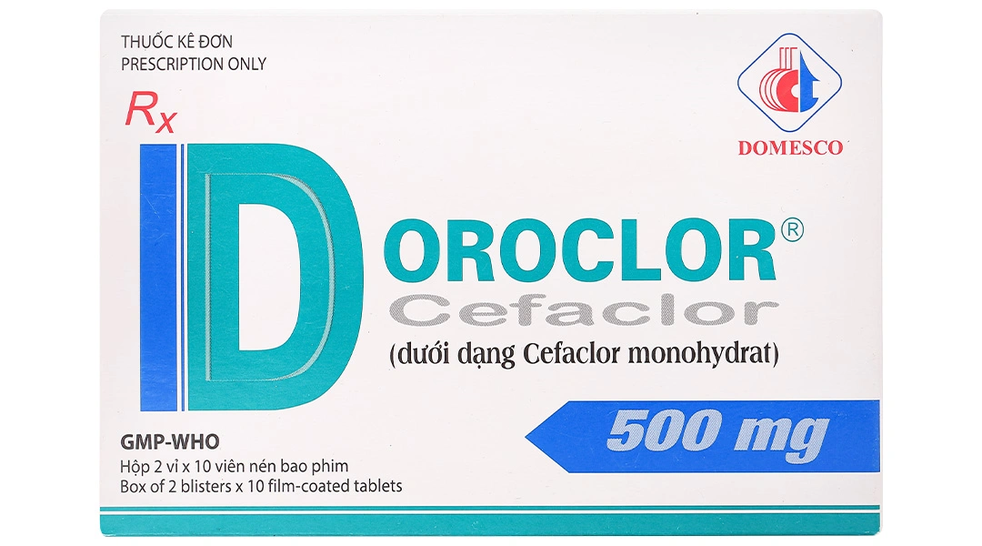 Doroclor 500mg điều trị nhiễm khuẩn (2 vỉ x 10 viên) - 1